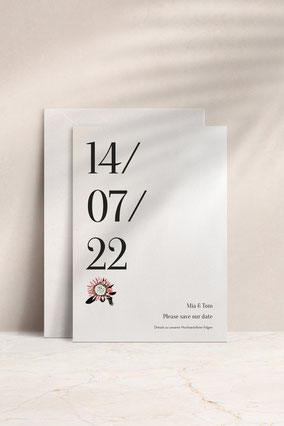 Save the date Karten & Hochzeitskarten von studio vanhart – Papeterie & Design