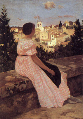 La robe rose Frédéric Bazille 1864 anocr34.fr