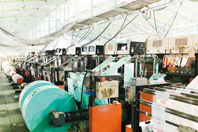 製袋工場の外観