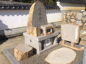 自然墓.カロート.固まる万成砂利.岡山2016.11
