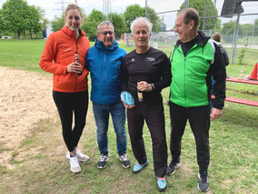 Katharina, Coach Hans, Jürgen und Bernhard