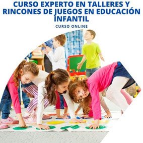 curso de talleres y rincones de juegos infantil