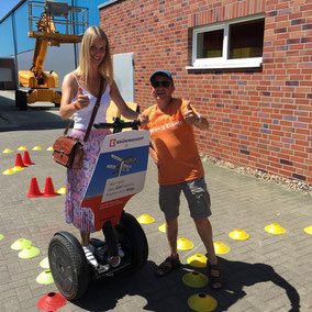 Segway-Parcour bei Firmenevent