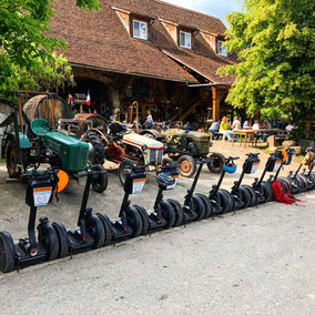 Kurze Pause während der Segway-Tour