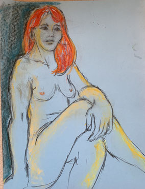Life drawing by Penny Hawkes