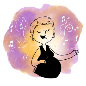 methode naitre enchantes a tours - "Chant prenatal , Maternité, Parentalité" avec dominique burgot picheny tours touraine