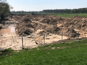Die Erdarbeiten haben begonnen (Foto April 2018)