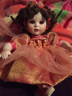 Marie Osmond Doll 6" Porcelain Rosebud