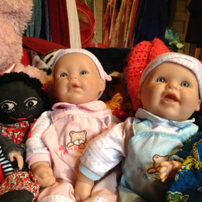 Walmart happy baby dolls boy and girl twins