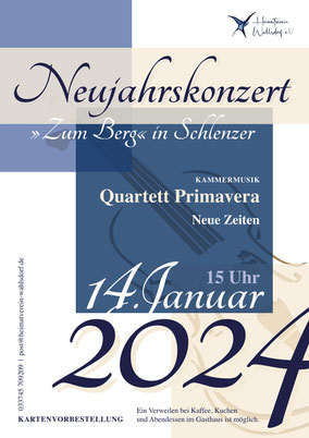 Neujahrskonzert in Schlenzer - 14. Januar 2024