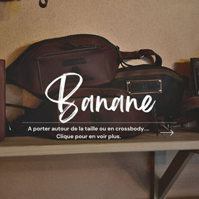 banane en cuir sac artisanal