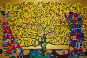 Der Lebensbaum, 90 x 60 cm, März 2011, Acryl auf Leinwand
