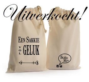 Kado sakkie klein "een sakkie vol geluk", origineel cadeau, Zuid-Afrika, verjaardagscadeau, feestdagen