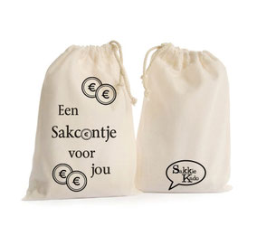 Kado sakkie klein "een sakcentje voor jou", origineel cadeau, Zuid-Afrika, verjaardagscadeau, feestdagen