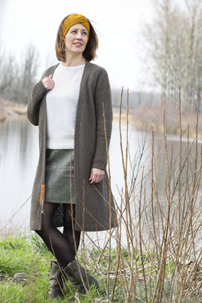 Lange cardigan Luna (verschillende kleuren), Knit Factory
