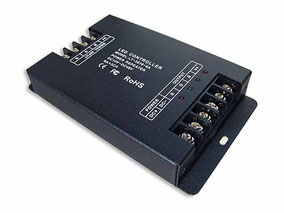 REP-3070 Descripción: Repetidor de Señal para RGB (CV), Máx Corriente de salida: 8A ×3CH Max 24A. - Consumo: Potencia:288W/576W/1150W Voltaje de Operación: 12V/24V/48V
