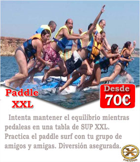 hacer paddle surf XXL en Chiclana de la Frontera