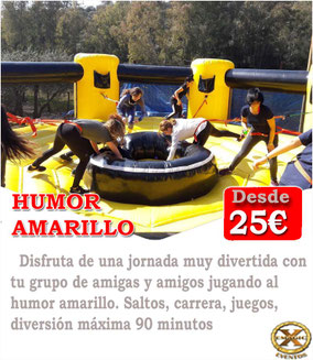 jugar al humor amarillo para despedidas de solteros en Chiclana de la frontera
