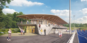 Tribune du complexe sportif Rémy Huckel - BRUMATH