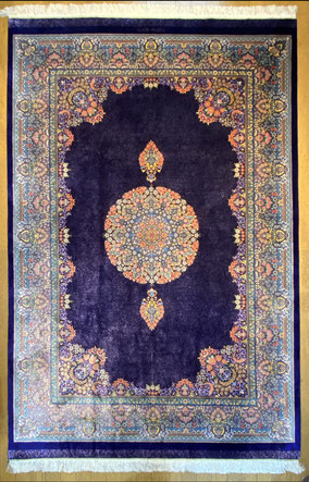QUM SILKドザール200X140 - ペルシャ絨毯 キリム ペルシャン QUM SILKドザール200X140 - ペルシャ絨毯 キリム ペルシャン