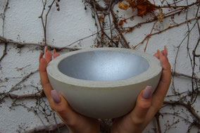 ConcreteBowl in Silber