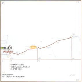Reiseroute Namibia I TAG 02