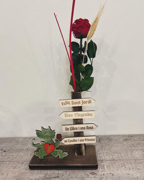 Rosa eterna sant jordi 27E