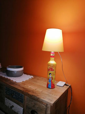 lampada bottiglia amaro lucano