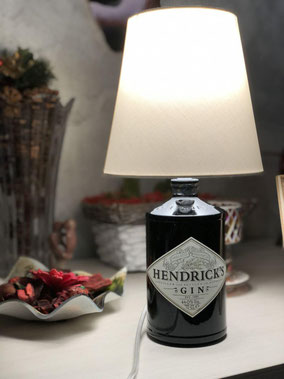 bottiglia lampada hendrick's