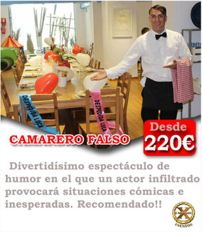 Servicio de camarero infiltrado para despedidas en El Puerto de Santa Maria