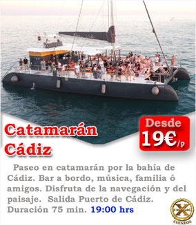 Paseo en catamaran Cadiz