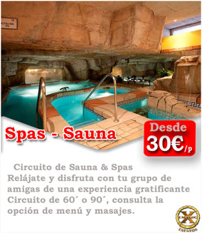 sauna spas para despedidas en El Puerto de Santa Maria