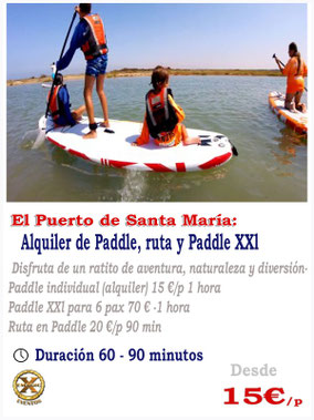 alquiler de paddle puerto de santa maria