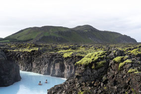 Blick auf einen Seitenarm der Blue Lagoon