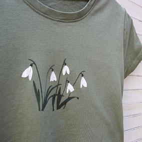 handgefertigtes Shirt mit Vogel für Damen von WARE FREUDE
