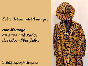 Echte Vintage Pelzmäntel der 60er - 80er Jahre, eine Hommage an Damen, Stars & Ladys