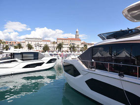 Die internationale Bootsmesse & Yachtmesse in Split, vom Schlauchboot bis zur Luxusyacht, die Croatia Boat Show 2022 in Kroatien