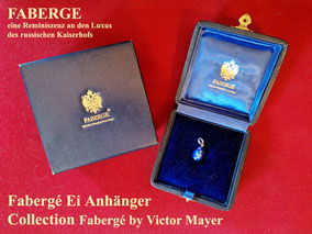 Fabergé, die Geschichte & Fabergé Ei Anhänger by Victor Mayer vom Juwelier Wagner
