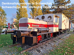 Denkmallokomotive in Schwechat, Schwechater Bier Werkslok Deutz FNr. 42823
