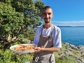 Gourmet Restaurant Bracera mit Terrasse direkt am Meer, Petrcane bei Zadar