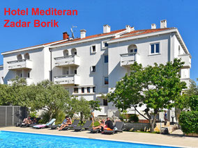 Das Hotel Mediteran in Zadar Borik: Restaurant, Pool, Fitness & Bootsführerscheinkurse