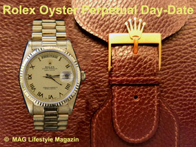 Rolex Day-Date Oyster Perpetual in Gold & President Armband, die "Uhr der Präsidenten" © MAG Lifestyle Magazin