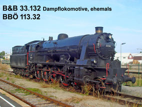 B&B 33.132 Nostalgie-Dampflokomotive, die ehem. BBÖ 113.32, kam ins Museum in Böhmen