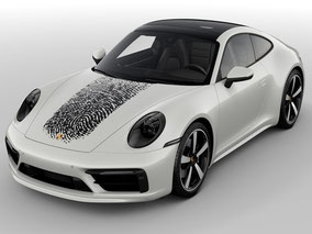 MAG Lifestyle Magazin Porsche Exclusive Manufaktur 911 Elfer personalisieren persönlich Fingerabdruck innovatives Druckverfahren Karosserie Lackierung Individualität