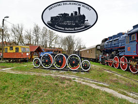 Das Eisenbahnmuseum HŽM der Kroatischen Eisenbahnen in Zagreb, Kroatien