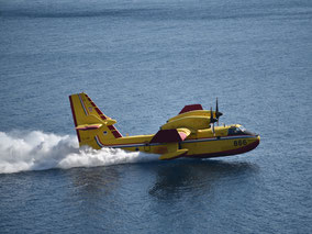 Waldbrände & Walbrandbekämpfung in Kroatien mit dem Löschflugzeug Canadair CL-415