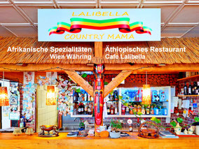 Lalibela, das äthiopische Café Restaurant, Afrikanische Spezialitäten in Wien Währing