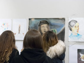 Abschluss-Ausstellung im Altonaer Museum, Talentschmiede#6 Stipendiaten der LichtwarkSchule, Oktober 2017 Foto: R. Palte