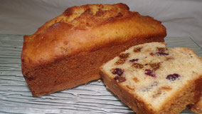 cranberries et figues pour ce cake à l'épeautre
