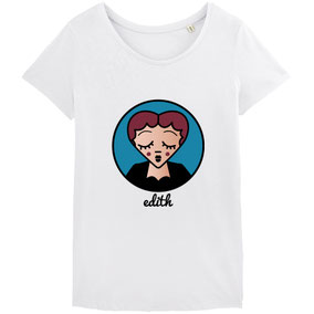 T-SHIRT "BLUE EDITH "  copyright Stephanie Gerlier 2018 / T FOR TIGER